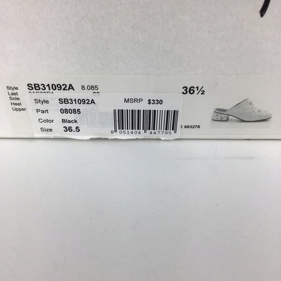 NWT See By Chloe Black Calfskin Leather Mule | 6 / 36.5 - Picture 12 of 13